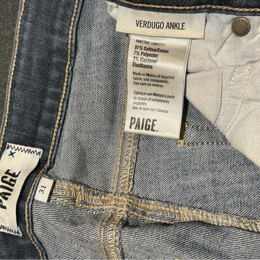 Paige denim women’s verdugo ankle size 31 - Picture 1 of 7